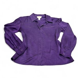 Talbots Rich Purple Blouse